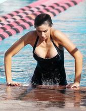 Katherine Webb in the swimming pool 06