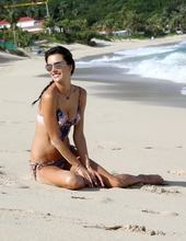 Alessandra Relaxes on the Beach 14