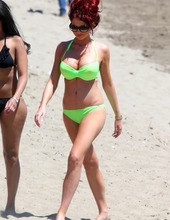 Hot Amy Childs On The Beach 13