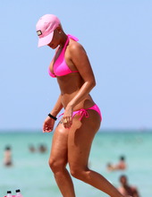 Amber Rose In Pink Bikini 06