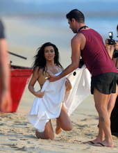 Kim Kardashian on the beach 07