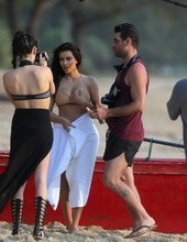 Kim Kardashian on the beach 08
