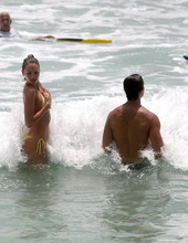 Candice Swanepoel In Yellow Bikini 04