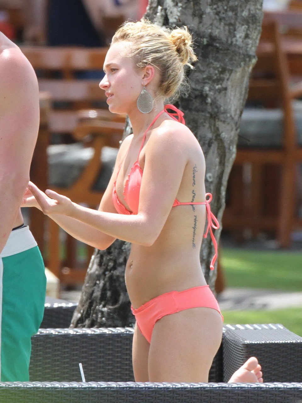 Hayden Panettiere On The Beach