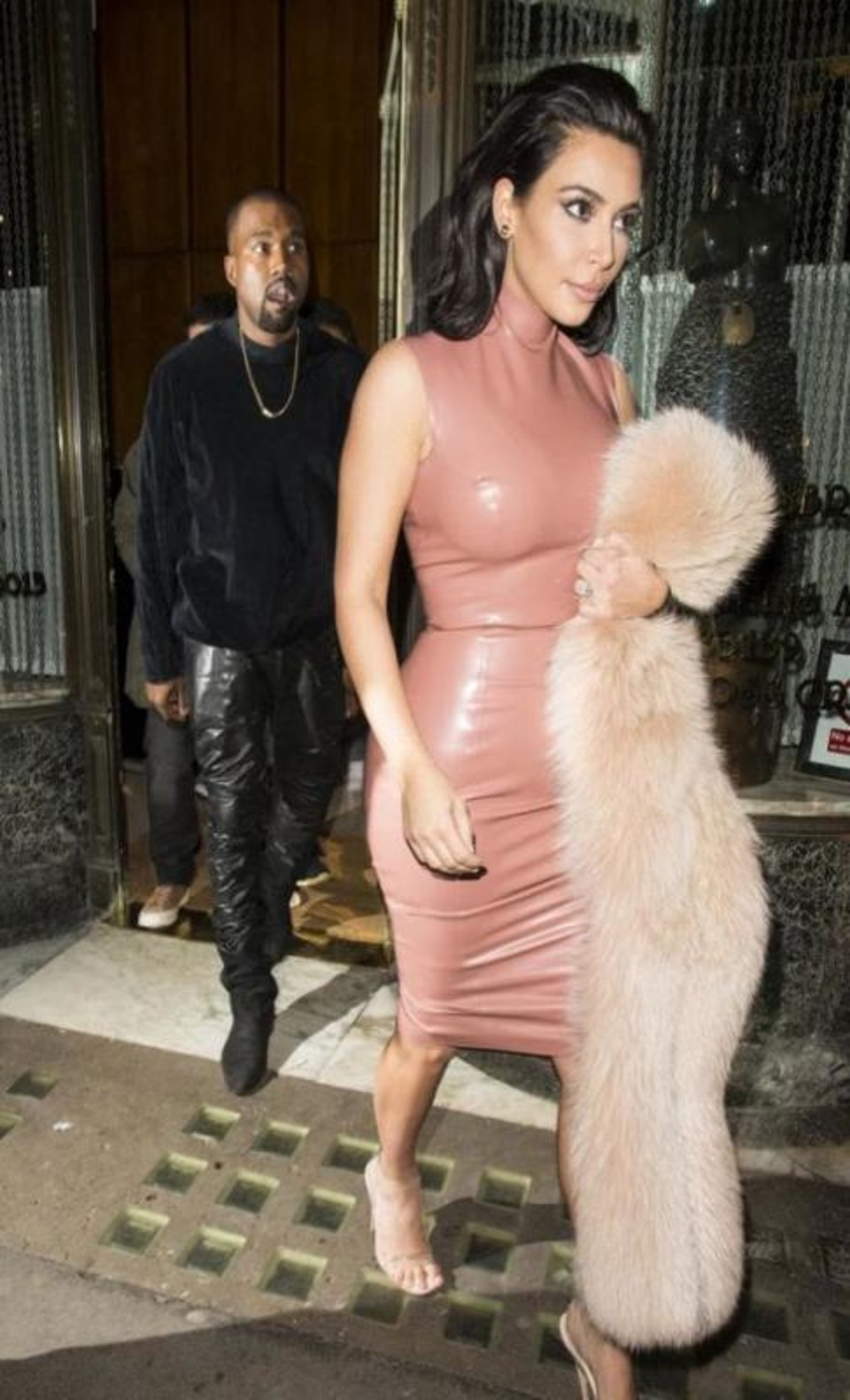 Kim Kardashian in latex