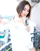 Hot Asian Model Ellie In White 05