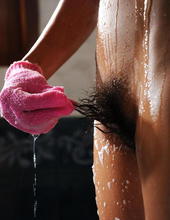 Two babes play in the bathroom 13