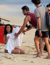 Kim Kardashian on the beach 06